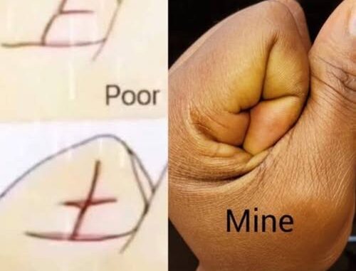 The secret of our hand to show rich or poor The secret of our hand to show rich or poor
