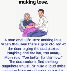 A man and wife were making love a funny story