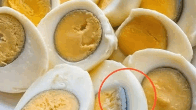 What causes the green ring around hard-boiled eggs? What causes the green ring around hard-boiled eggs?