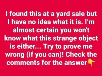 I found this at a yard sale but I have no idea what it is. l’m almost certain you won’t know what this strange object is either… Try to prove me wrong (if you can)! Check the comments for the answer👇